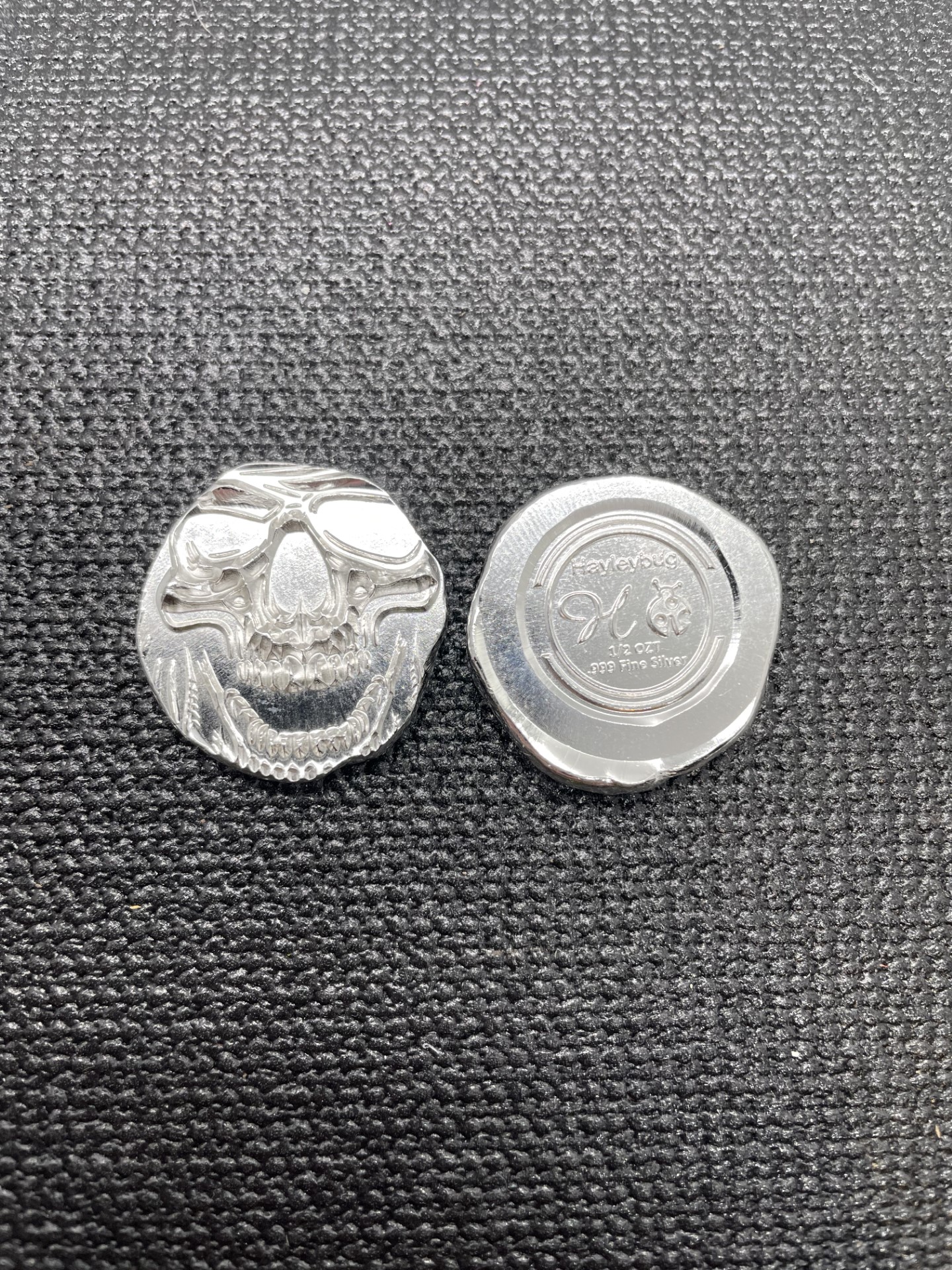 SKULL FACE 1/2 OZT .999 FINE SILVER – Hayleybug Mint